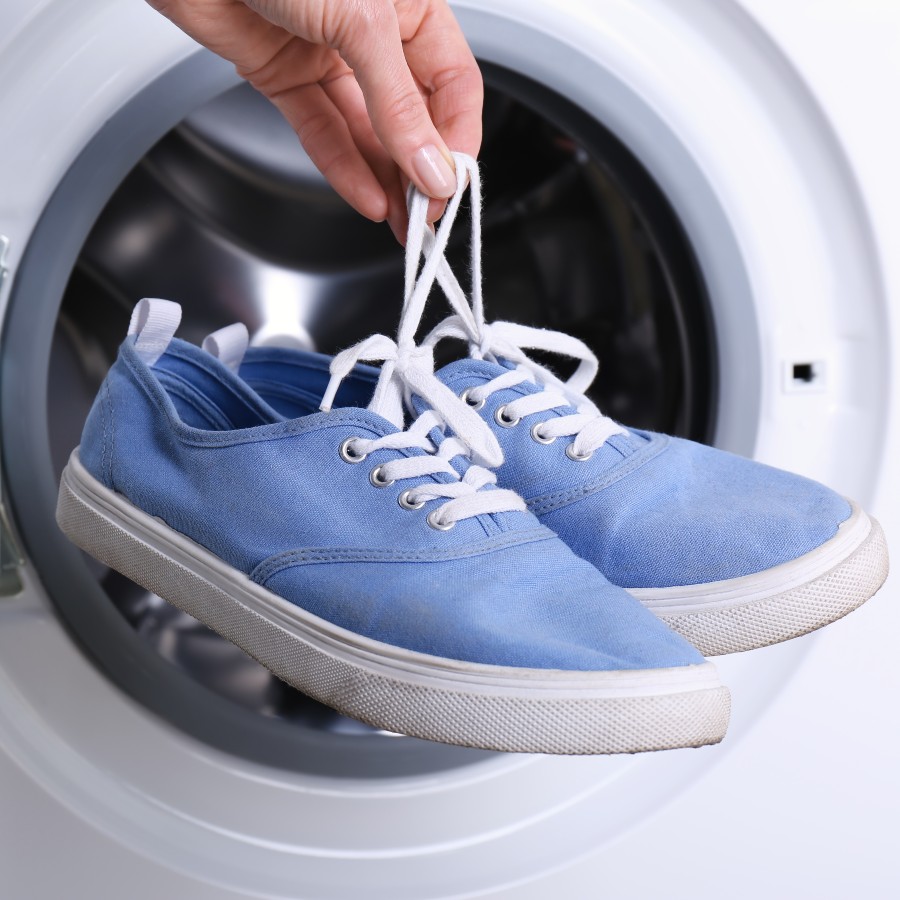 Washing sale machine sneakers